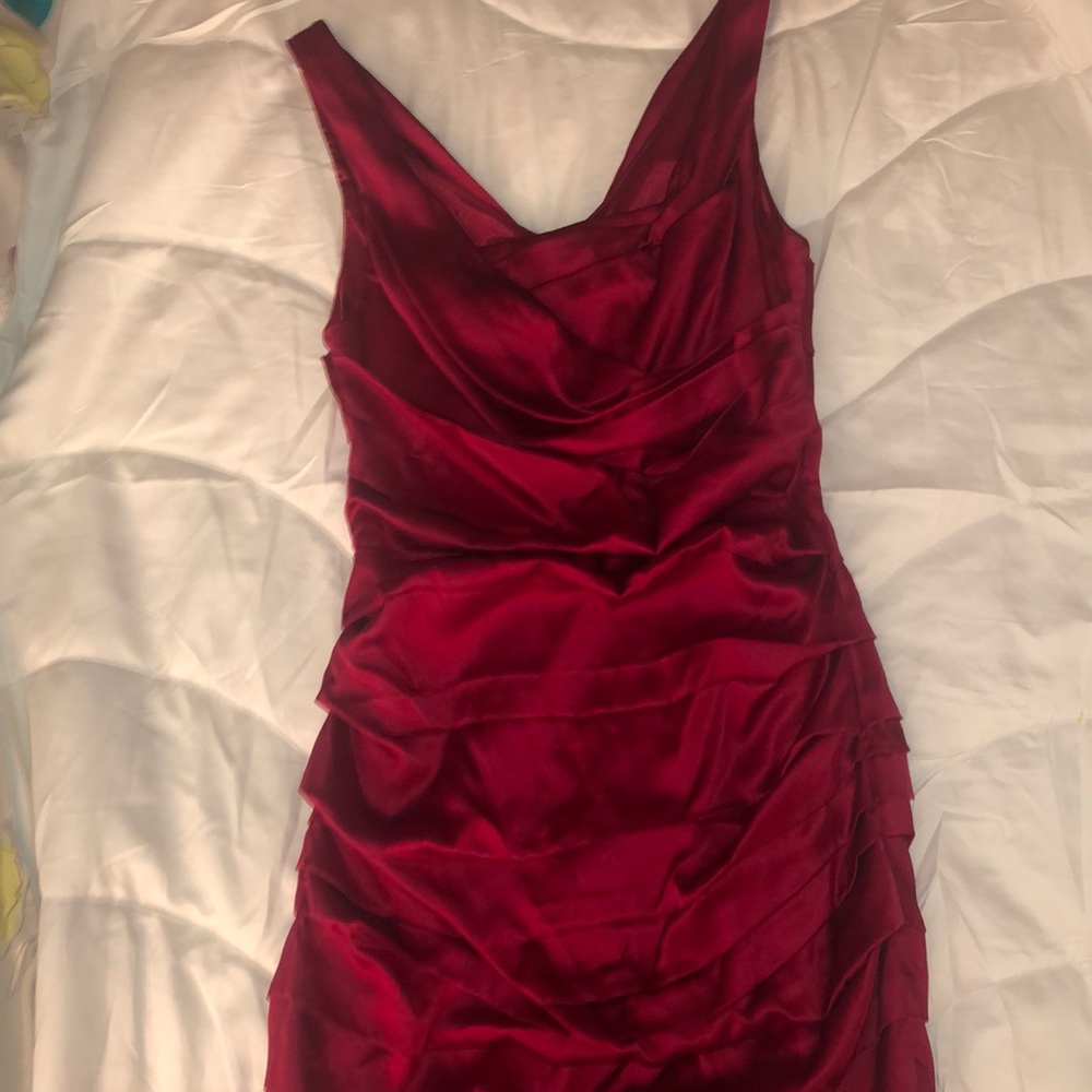 Red Satin Express dress